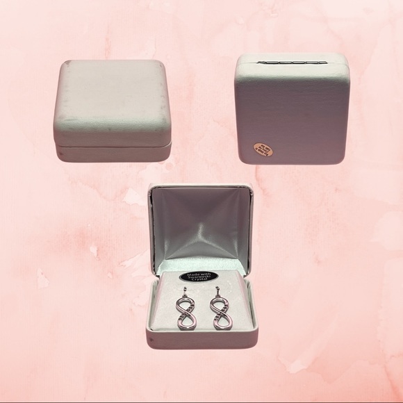 Swarovski Crystal Infinity Earrings (NWOT) - Picture 3 of 3